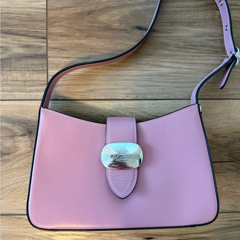 Coach Light Pink Leather Shoulder Bag